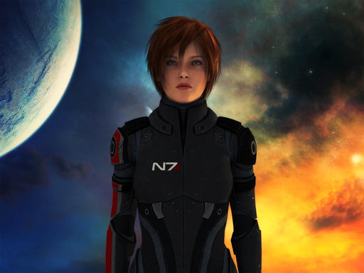 Mass Effect 3 - Госпожа Шепард. Фанарт